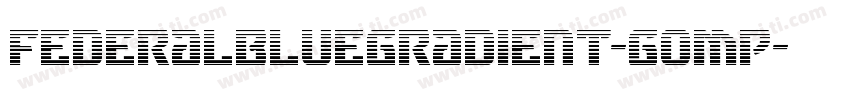FederalBlueGradient-gOMP字体转换