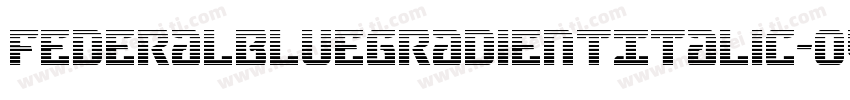 FederalBlueGradientItalic-oVPa字体转换