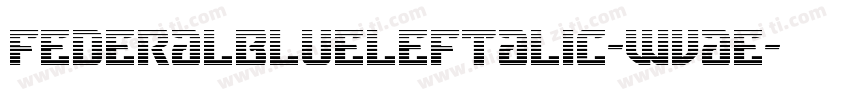 FederalBlueLeftalic-WvaE字体转换