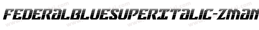 FederalBlueSuperItalic-Zmam字体转换