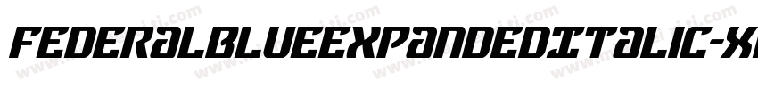 FederalBlueExpandedItalic-Xwaj字体转换