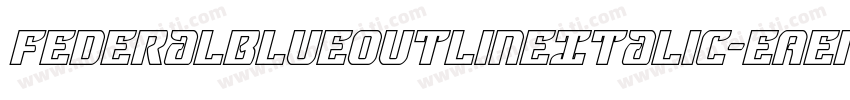 FederalBlueOutlineItalic-EAen字体转换
