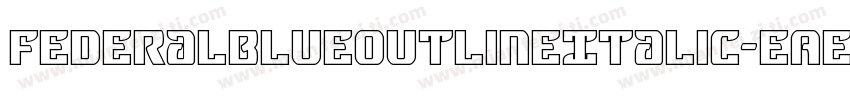 FederalBlueOutlineItalic-EAen字体转换