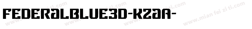 FederalBlue3D-KzaA字体转换