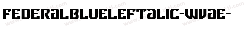 FederalBlueLeftalic-WvaE字体转换