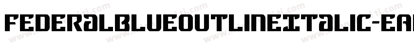 FederalBlueOutlineItalic-EAen字体转换