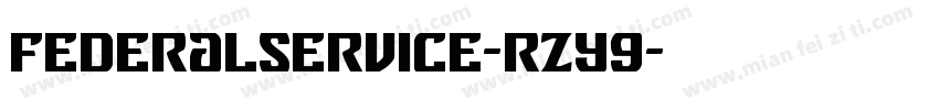 FederalService-rZY9字体转换