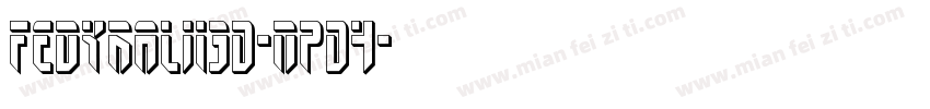 FedyralIi3D-nPD4字体转换