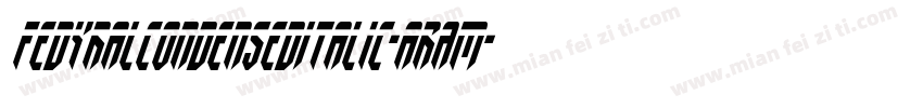 FedyralCondensedItalic-aRAm字体转换