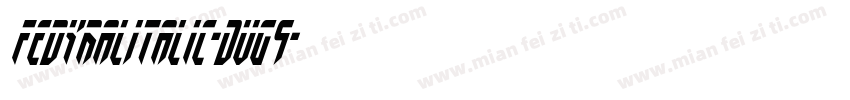FedyralItalic-DvG9字体转换