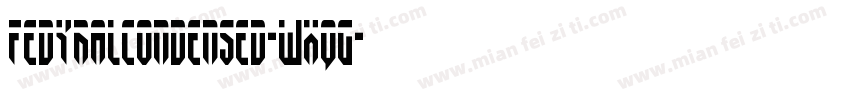 FedyralCondensed-WxqG字体转换