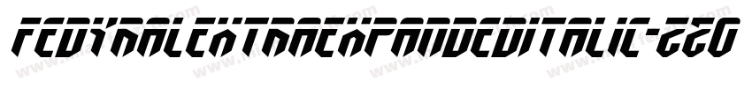 FedyralExtraExpandedItalic-zZ03字体转换