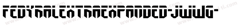 FedyralExtraExpanded-jwWG字体转换