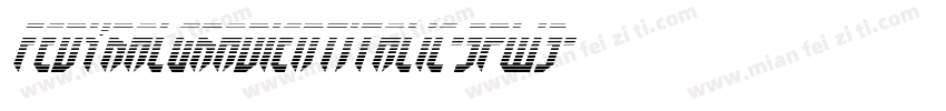 FedyralGradientItalic-3pw3字体转换