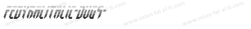FedyralItalic-DvG9字体转换
