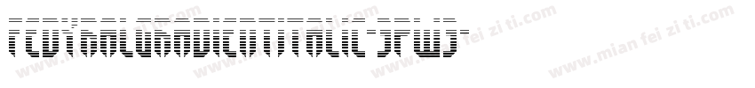 FedyralGradientItalic-3pw3字体转换