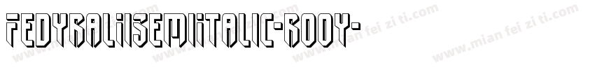 FedyralIiSemiItalic-ro0y字体转换