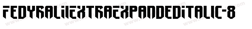FedyralIiExtraExpandedItalic-8vwn字体转换