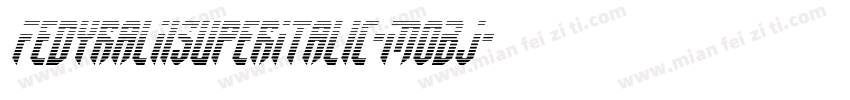 FedyralIiSuperItalic-MoBJ字体转换