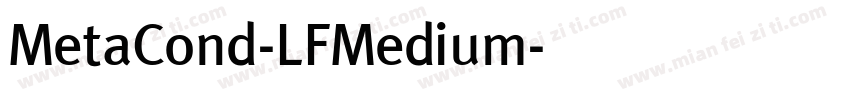 MetaCond-LFMedium字体转换