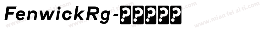 FenwickRg字体转换