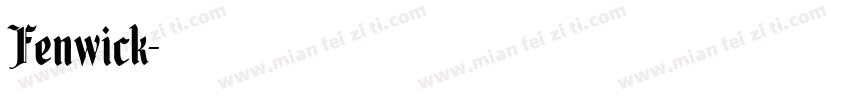 Fenwick字体转换