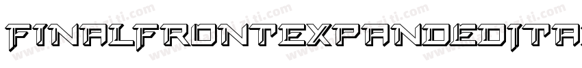 FinalFrontExpandedItalic-yz7d字体转换