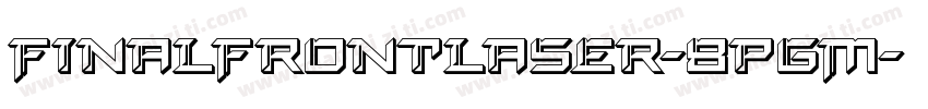 FinalFrontLaser-8pgM字体转换
