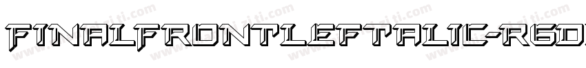 FinalFrontLeftalic-r6Dx字体转换