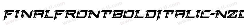 FinalFrontBoldItalic-nzDV字体转换