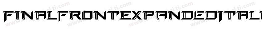 FinalFrontExpandedItalic-yz7d字体转换