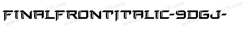 FinalFrontItalic-9DGj字体转换