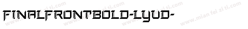 FinalFrontBold-lyVD字体转换