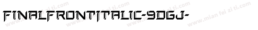 FinalFrontItalic-9DGj字体转换