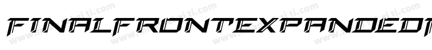 FinalFrontExpandedItalic-yz7d字体转换