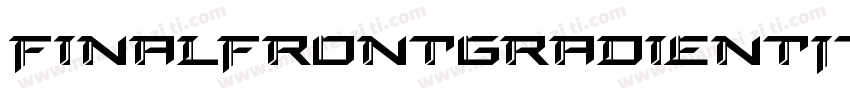 FinalFrontGradientItalic-B8XB字体转换