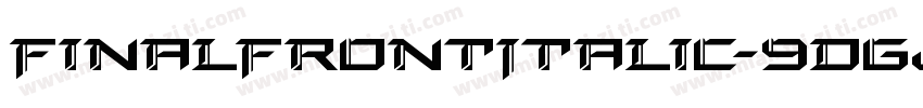 FinalFrontItalic-9DGj字体转换