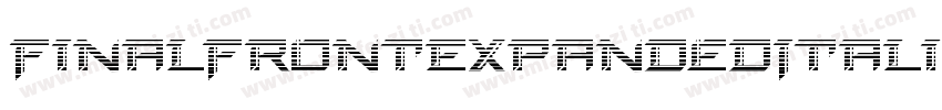 FinalFrontExpandedItalic-yz7d字体转换