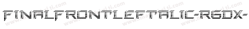 FinalFrontLeftalic-r6Dx字体转换
