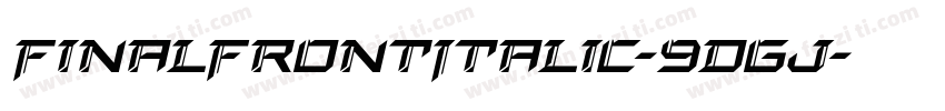 FinalFrontItalic-9DGj字体转换