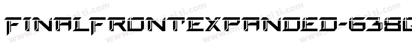 FinalFrontExpanded-638q字体转换