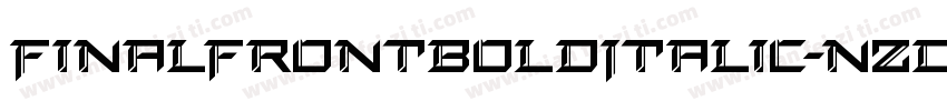 FinalFrontBoldItalic-nzDV字体转换