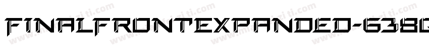 FinalFrontExpanded-638q字体转换