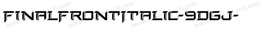 FinalFrontItalic-9DGj字体转换