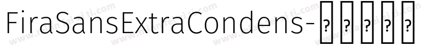 FiraSansExtraCondens字体转换