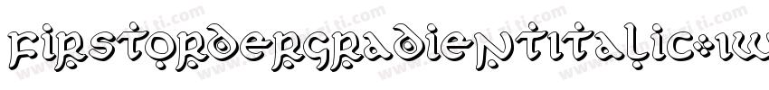 FirstOrderGradientItalic-1WE4字体转换