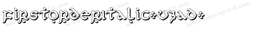 FirstOrderItalic-vzaD字体转换