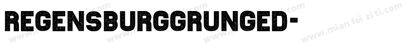 RegensburgGrunged字体转换