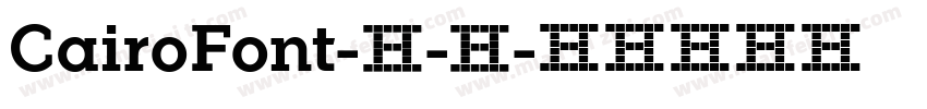 CairoFont-0-1字体转换