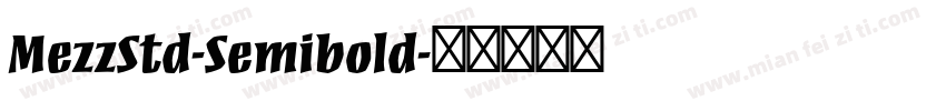 MezzStd-Semibold字体转换